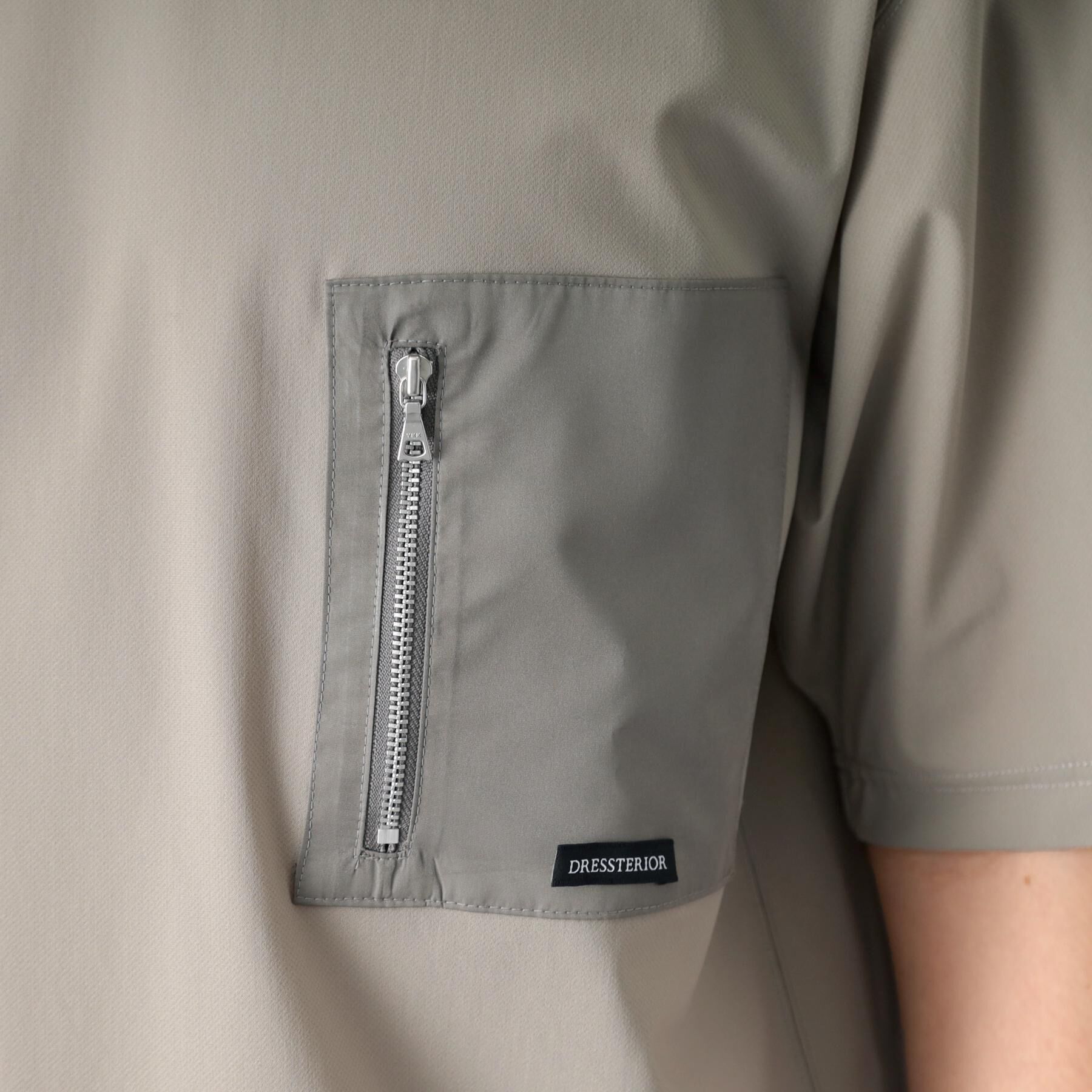 DRESSTERIOR「【接触冷感】ハイストレッチ トリコットポケットTシャツ」|Tシャツ・カットソー|