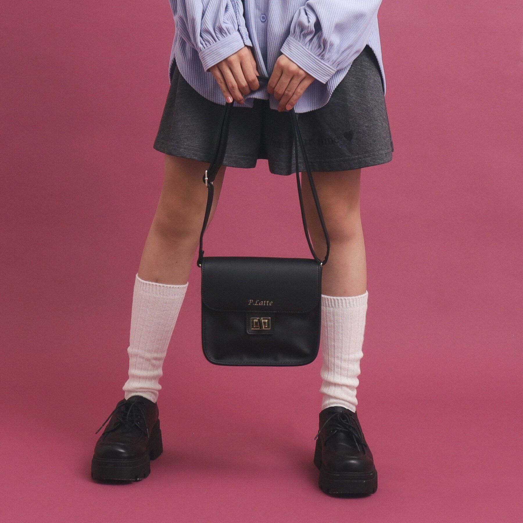 PINK-latte「フラップショルダーバッグ」|ショルダー・メッセンジャー|