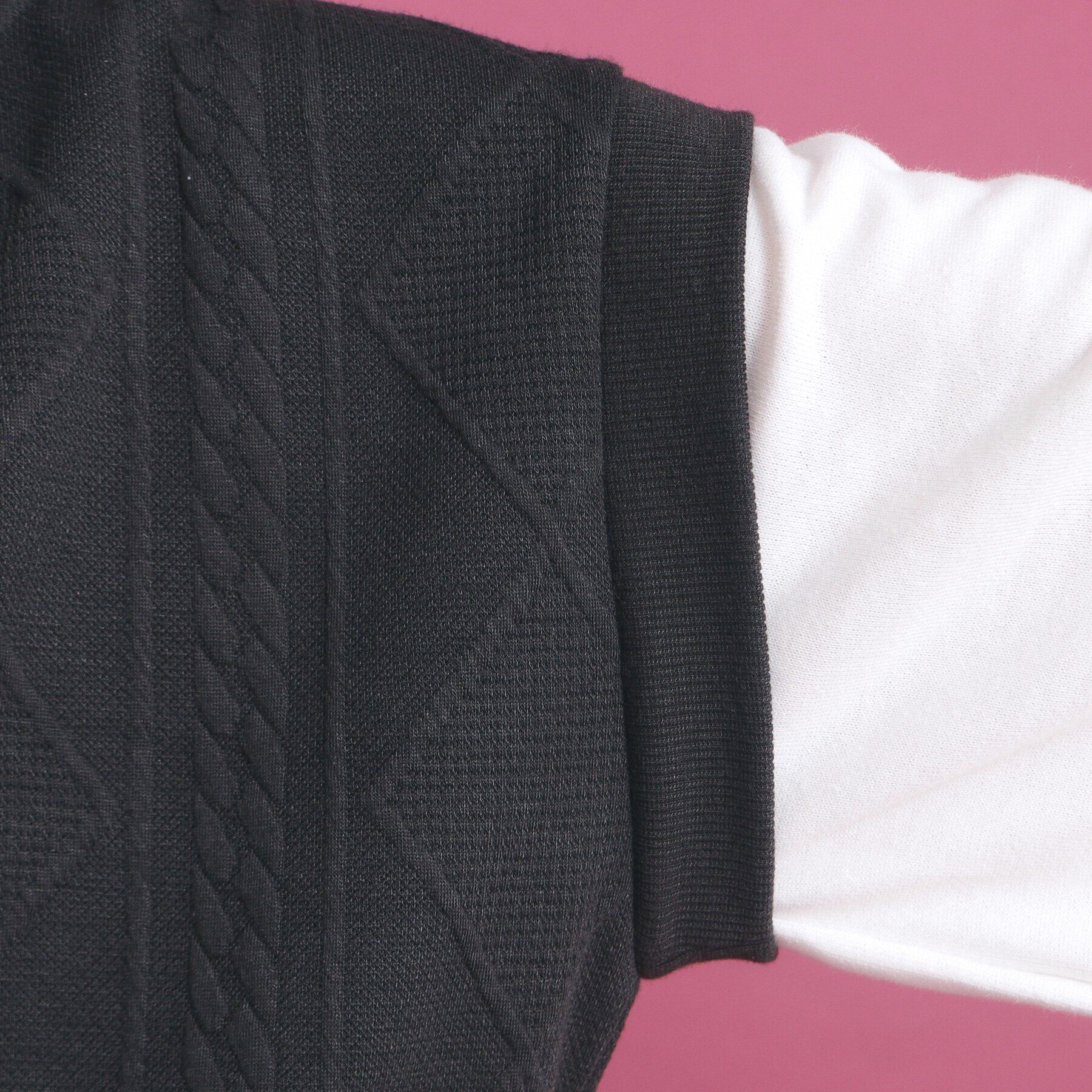 PINK-latte「フェイクレイヤードパーカ」|Tシャツ・カットソー|