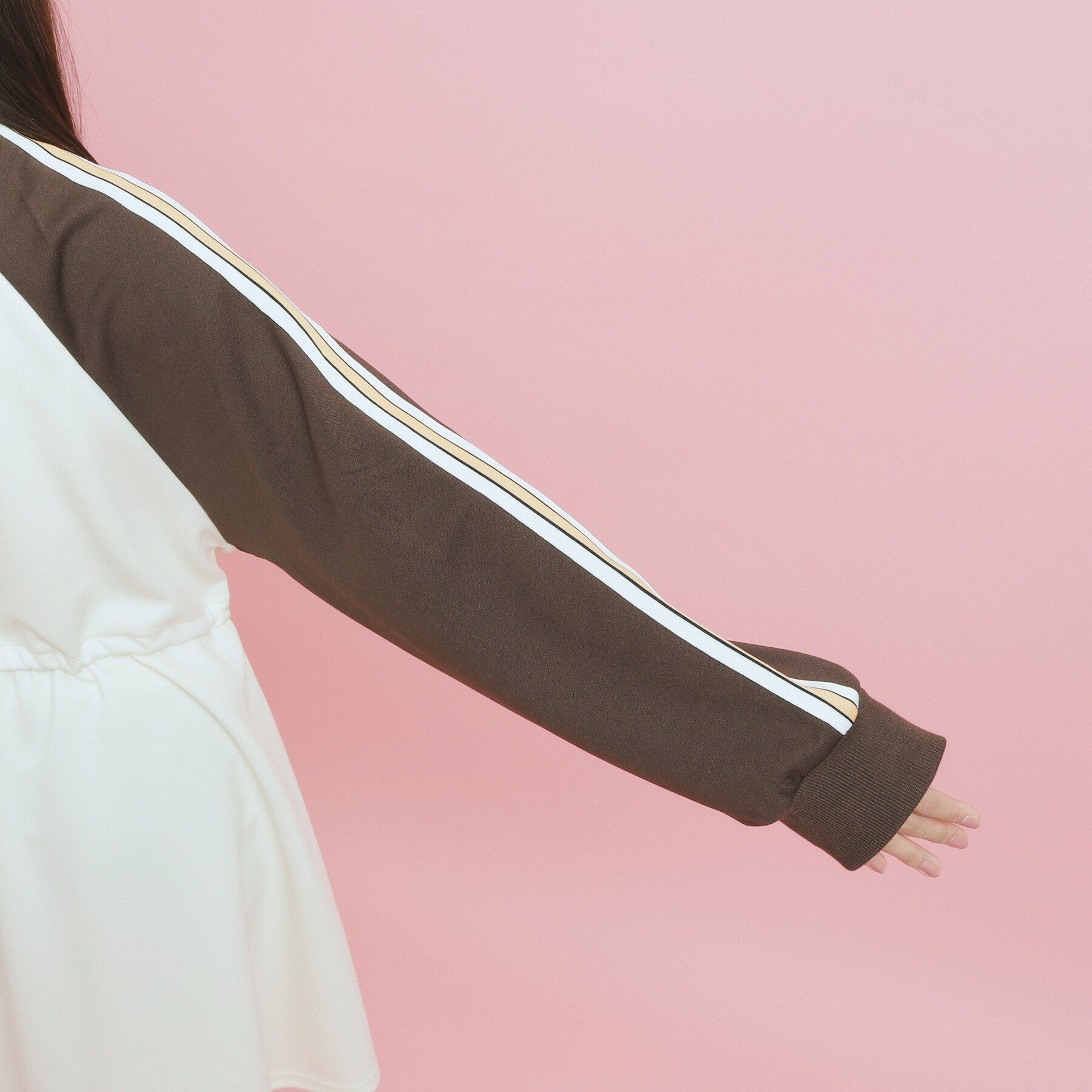 PINK-latte「ドローコード付きジャージワンピース」|ワンピース|