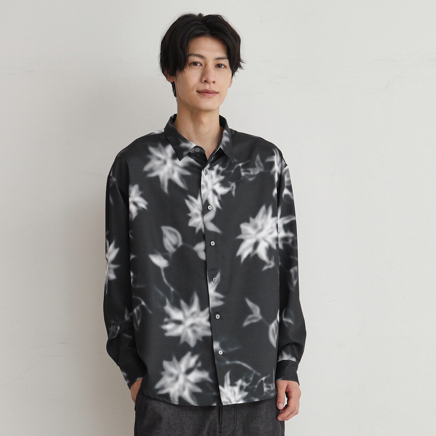 THE SHOP TK「【8色展開】アソートデザインシャツ」|シャツ・ブラウス|ブラック(119)