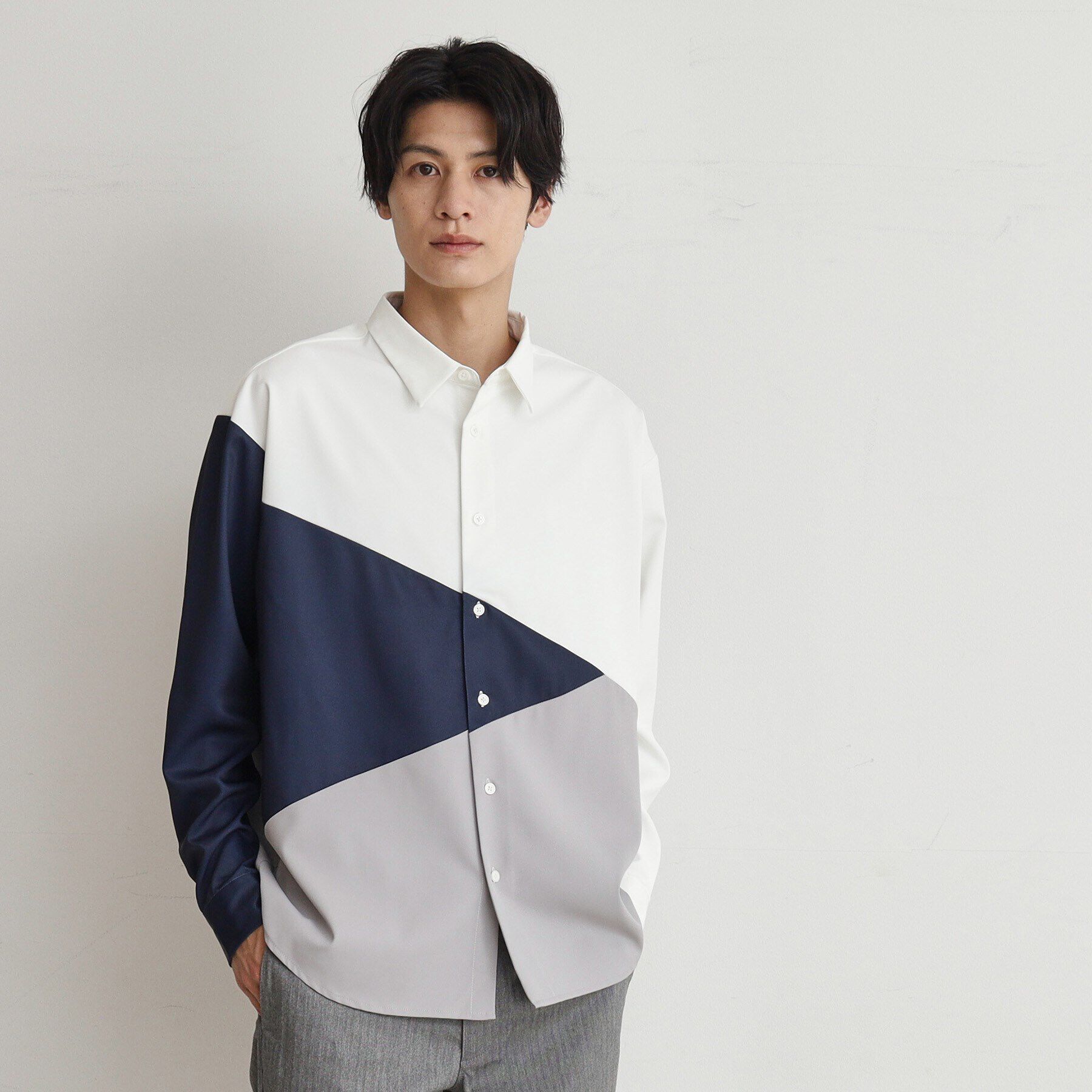 THE SHOP TK「【8色展開】アソートデザインシャツ」|シャツ・ブラウス|オフホワイト(503