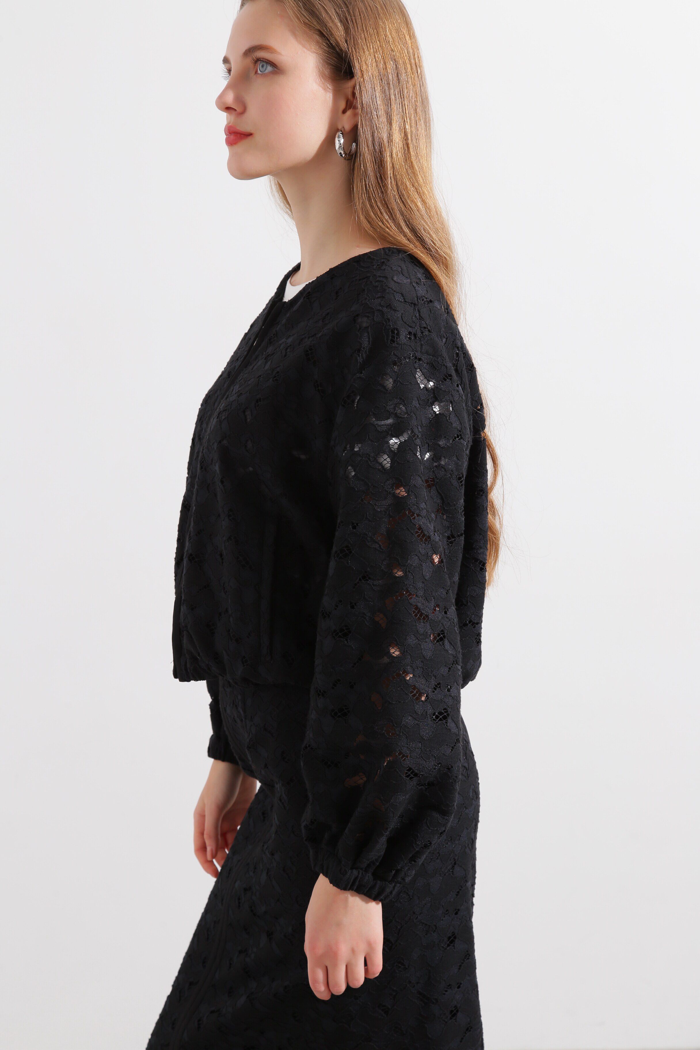  「◆レースジップブルゾン」|ブルゾン・スタジャン|