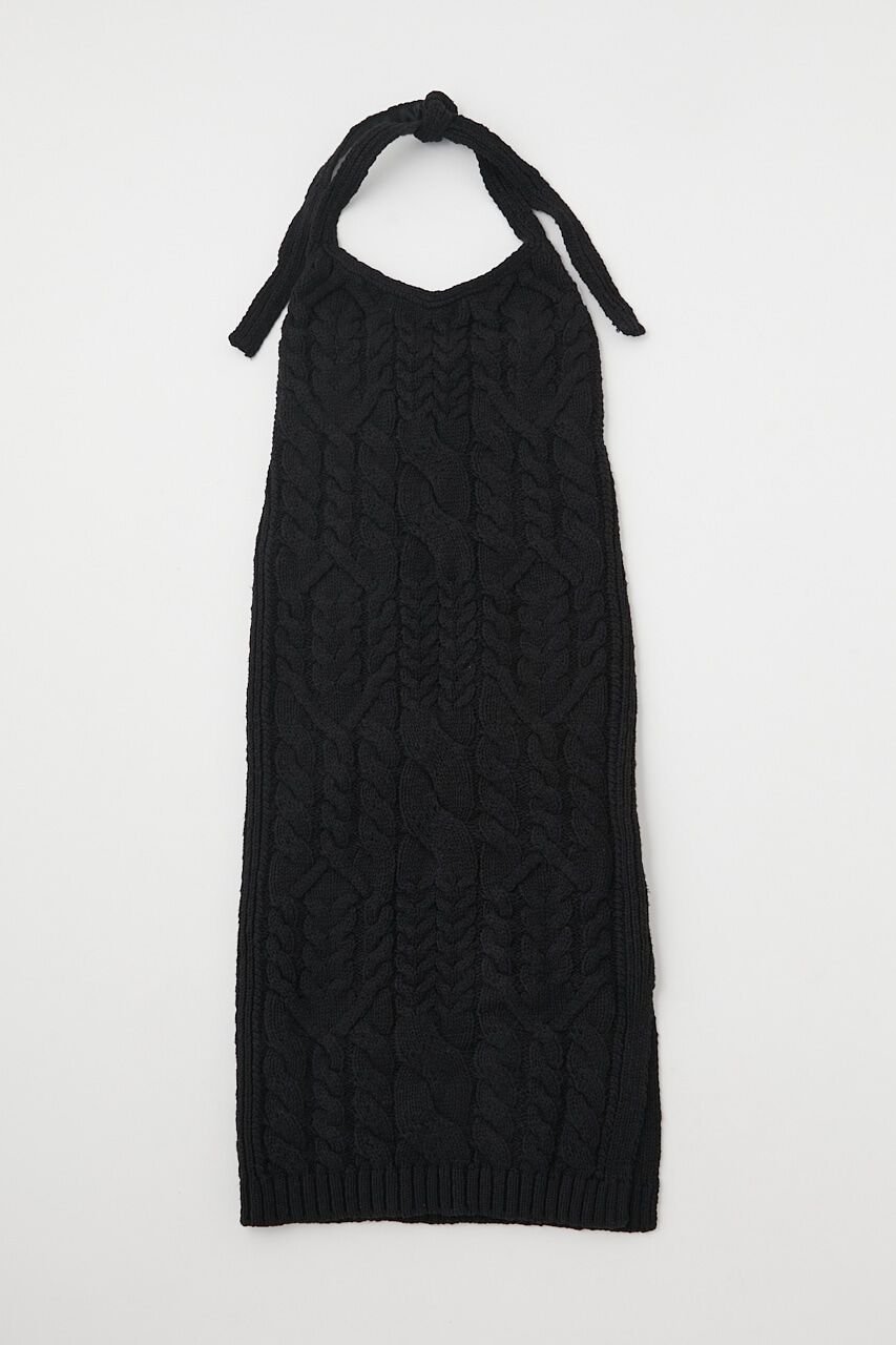 MOUSSY「COTTON SLAB KNIT ドレス」|ワンピース|