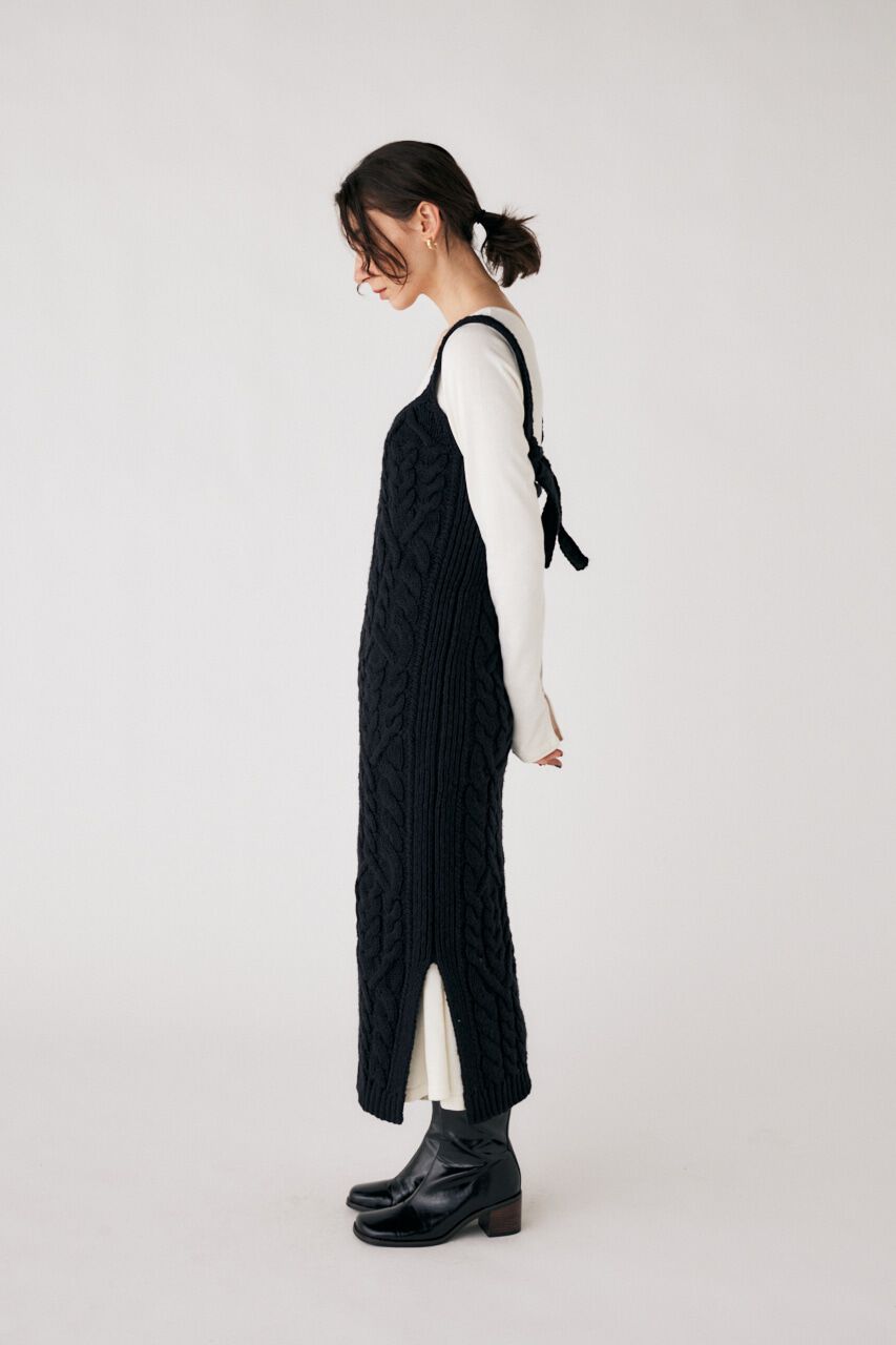 MOUSSY「COTTON SLAB KNIT ドレス」|ワンピース|