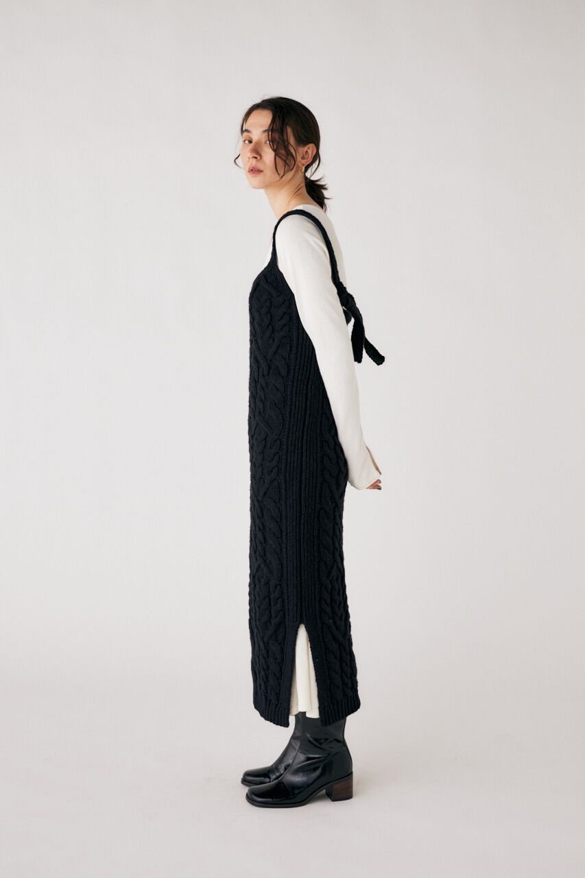 MOUSSY「COTTON SLAB KNIT ドレス」|ワンピース|