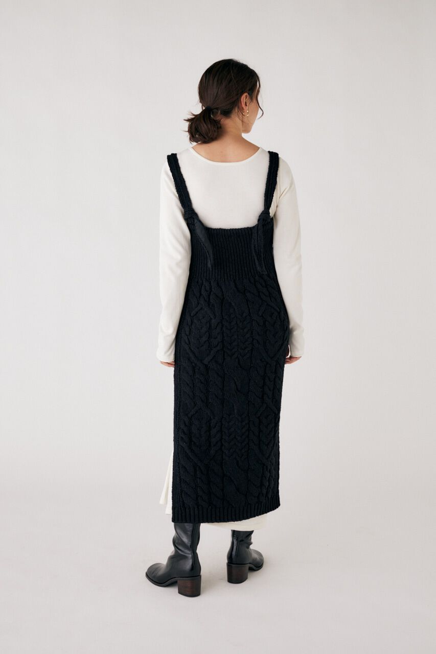 MOUSSY「COTTON SLAB KNIT ドレス」|ワンピース|