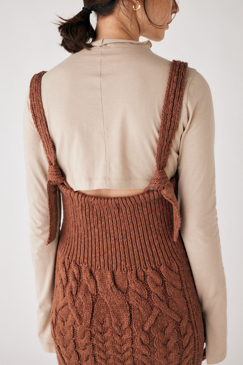 MOUSSY「COTTON SLAB KNIT ドレス」|ワンピース|
