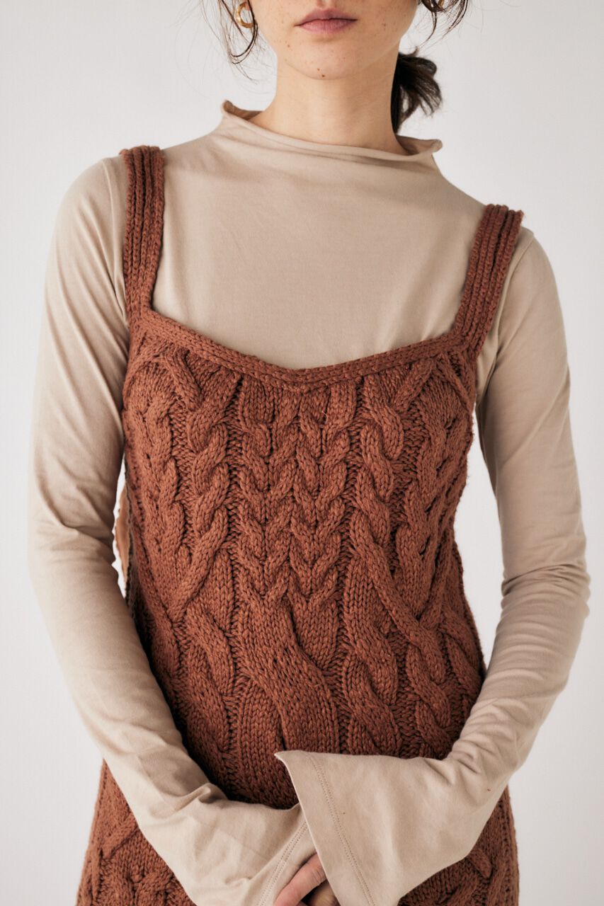 MOUSSY「COTTON SLAB KNIT ドレス」|ワンピース|