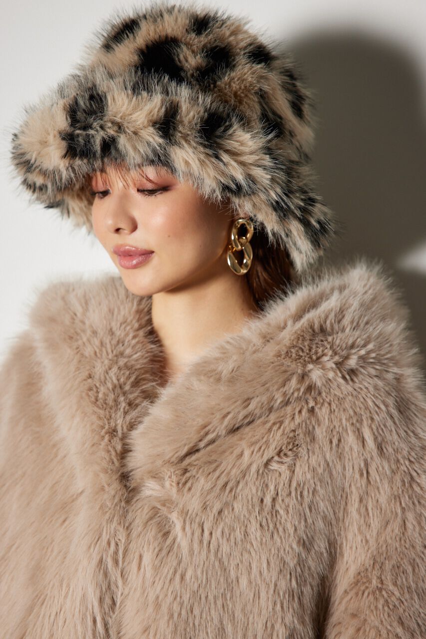 rienda「ビッグフードフェイクファーコート」|その他|