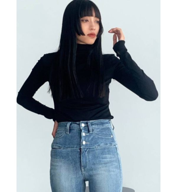 EMODA「ダブルネックボディートップ」|Tシャツ・カットソー|