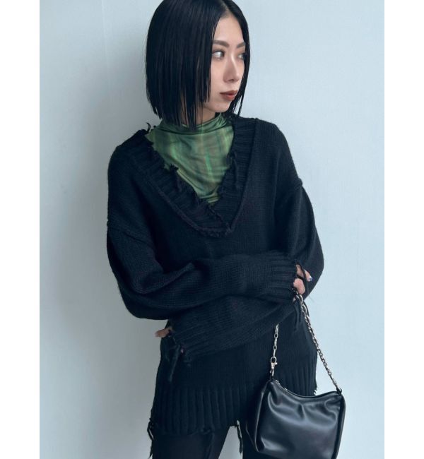 EMODA「ダブルネックボディートップ」|Tシャツ・カットソー|