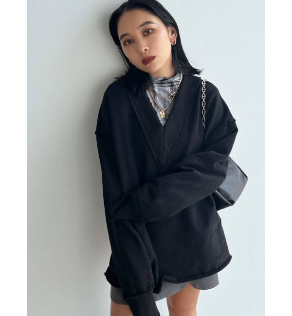 EMODA「ダブルネックボディートップ」|Tシャツ・カットソー|