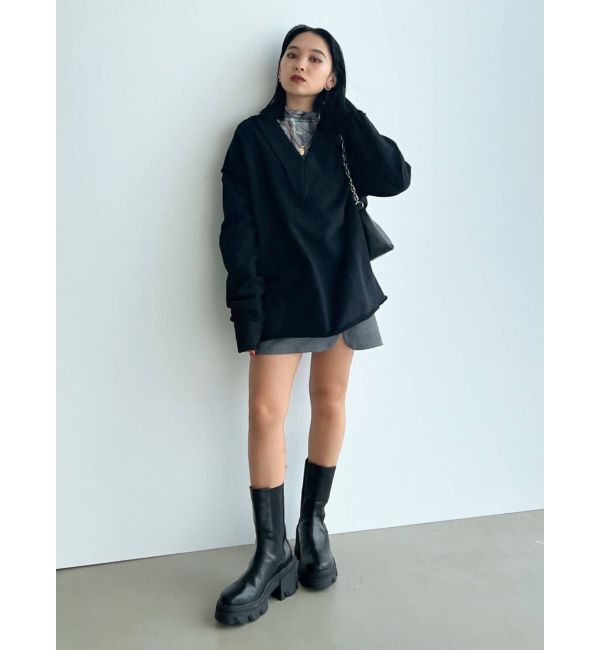 EMODA「ダブルネックボディートップ」|Tシャツ・カットソー|