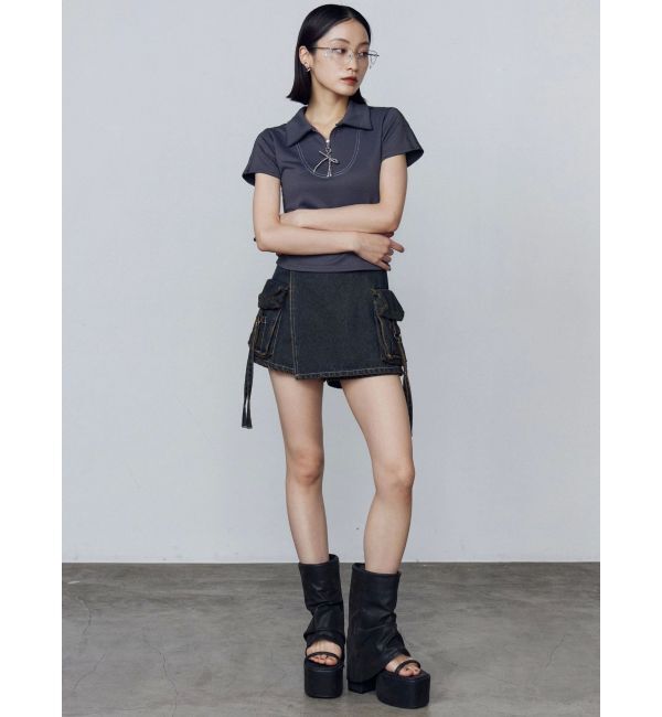 EMODA「リボンカラージップトップ」|Tシャツ・カットソー|