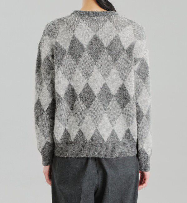 MACKINTOSH PHILOSOPHY「GREY LABEL アーガイルシャギープルオーバー」|ニット・セーター|