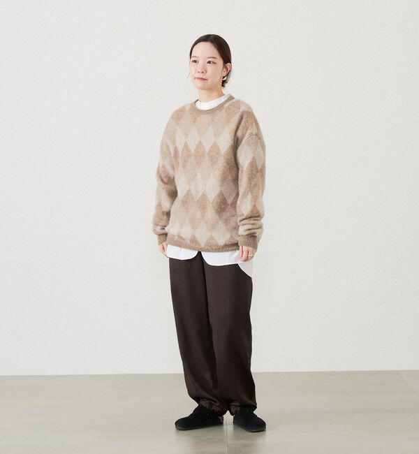 MACKINTOSH PHILOSOPHY「GREY LABEL アーガイルシャギープルオーバー」|ニット・セーター|