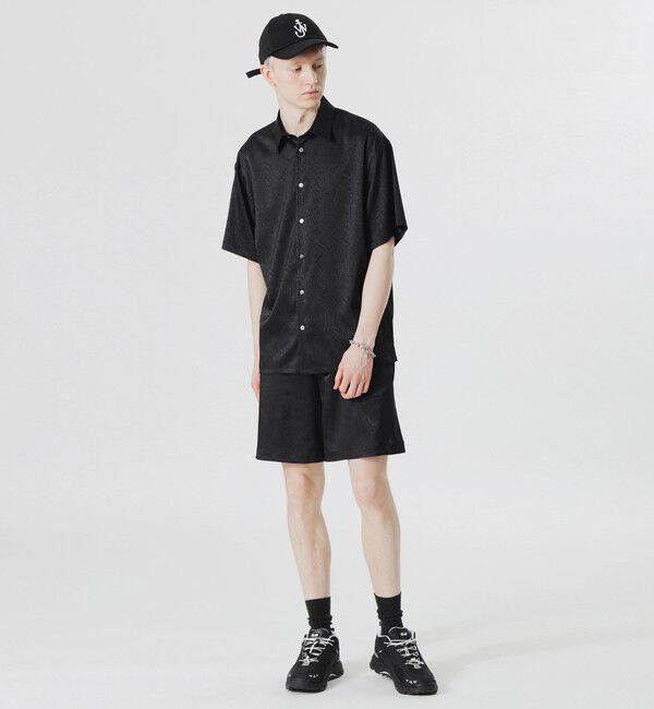  「サテンジャガードショートスリーブシャツ」|シャツ・ブラウス|