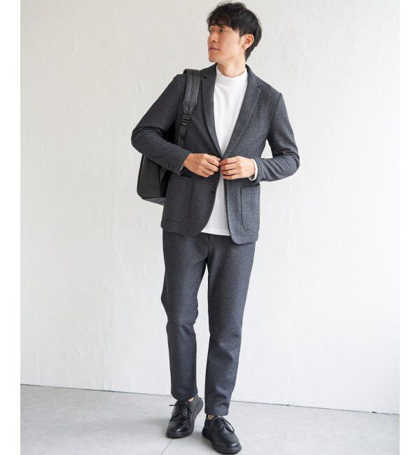 IKKA LOUNGE「ＧＯＫＵラクワークウールライクＪＫＴ」|テーラードジャケット|