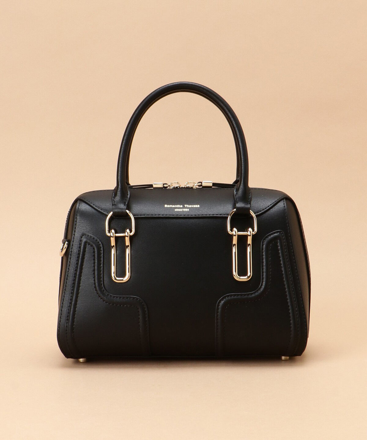 Samantha Thavasa「オリジナル金具 ボストンバッグ」|ボストンバッグ|ブラック
