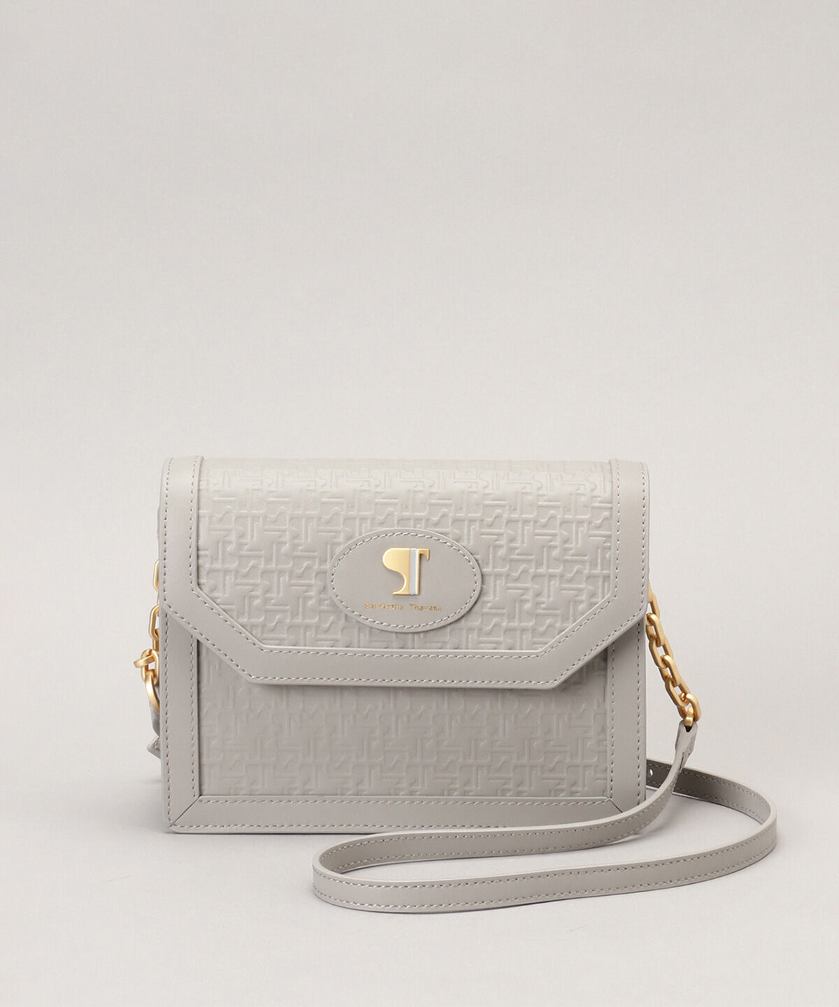 Samantha Thavasa「Pomme d'espoir ラビラント　チェーンショルダーバッグ」|ショルダー・メッセンジャー|ライトグレー