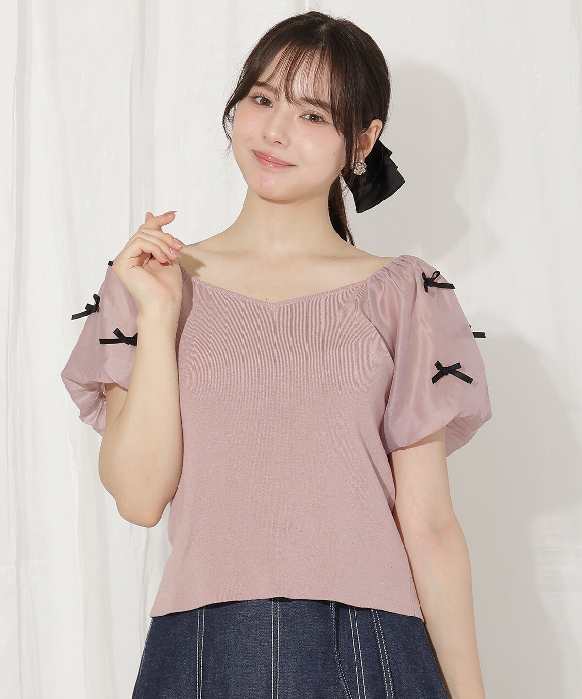 WILLSELECTION「ミニリボンニット」|ニット・セーター|