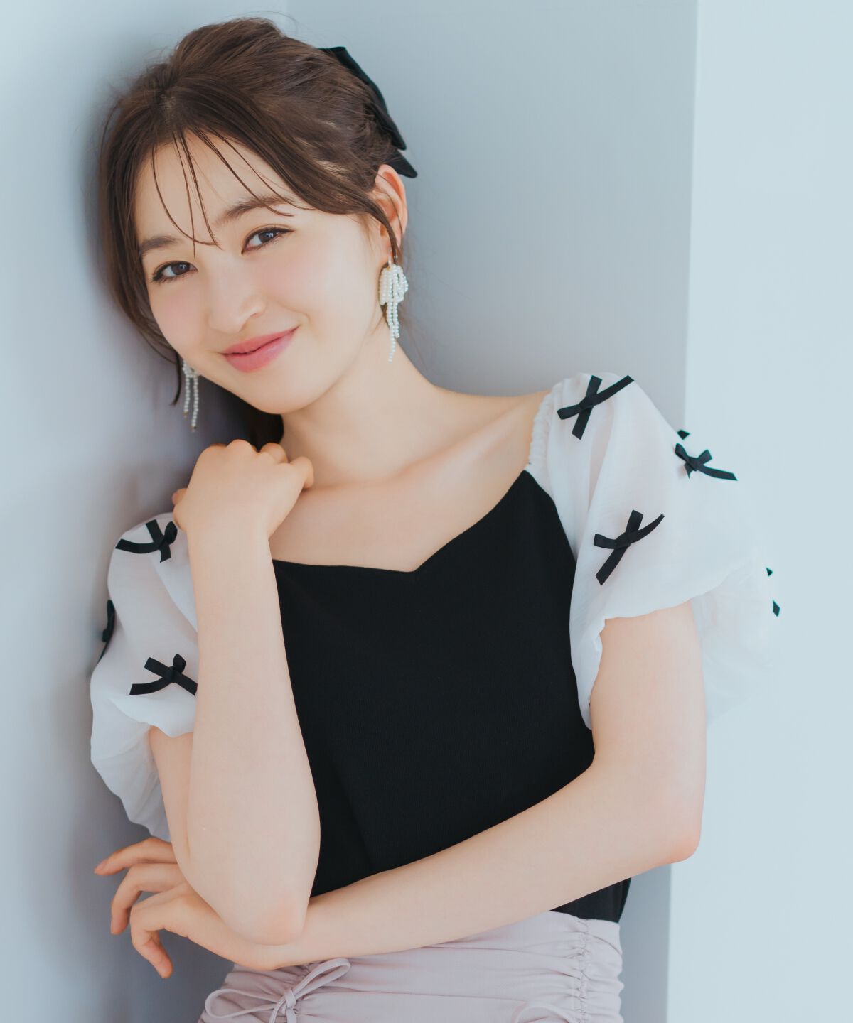 WILLSELECTION「ミニリボンニット」|ニット・セーター|黒系その他