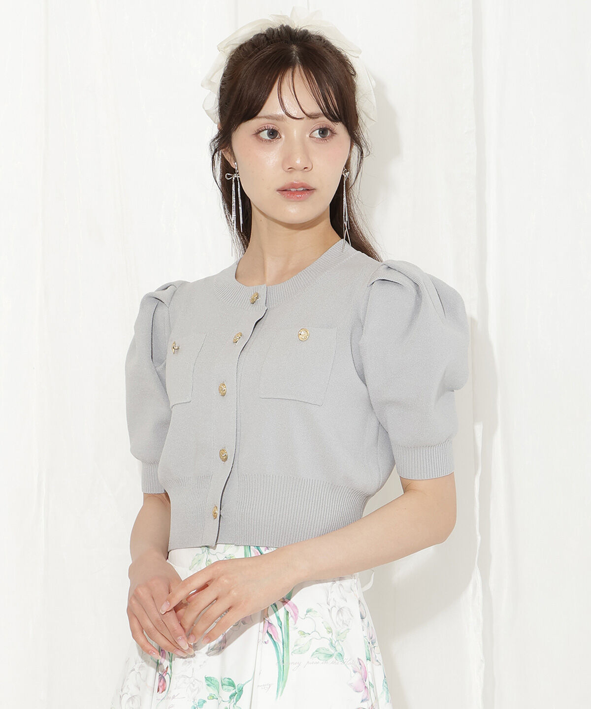 WILLSELECTION「ポケットデザインパフカーディガン」|カーディガン|