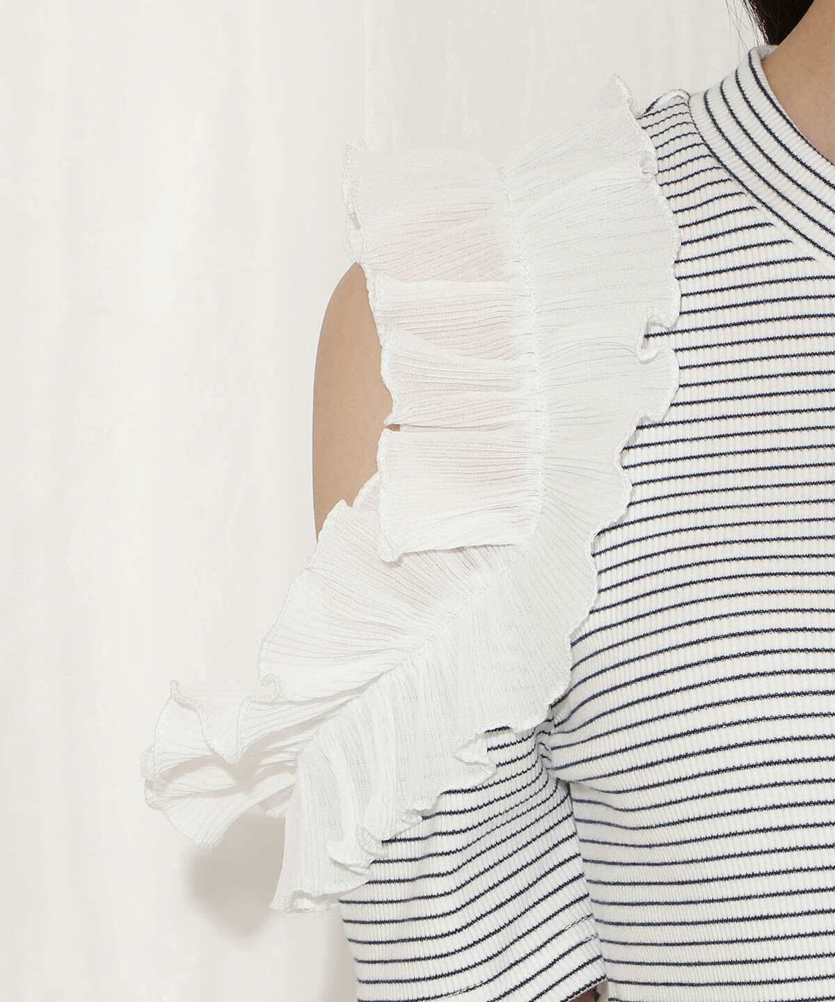 WILLSELECTION「バックリボンプリーツフリルカットソー」|Tシャツ・カットソー|