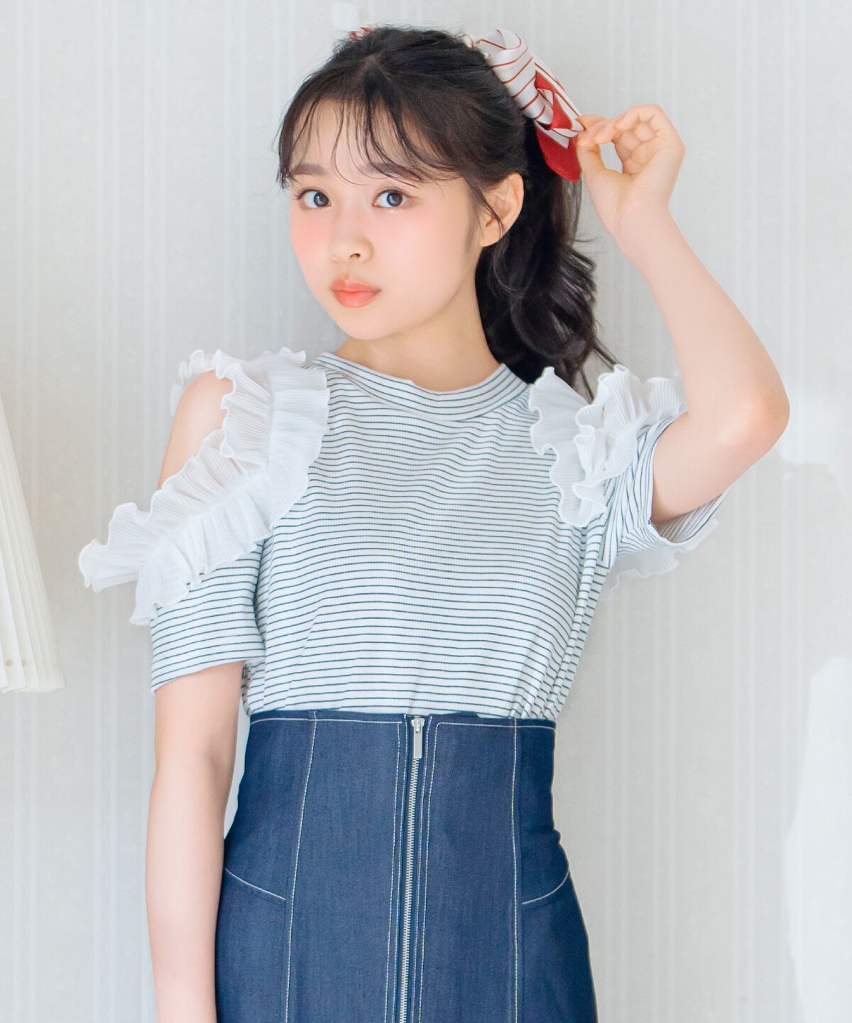 WILLSELECTION「バックリボンプリーツフリルカットソー」|Tシャツ・カットソー|