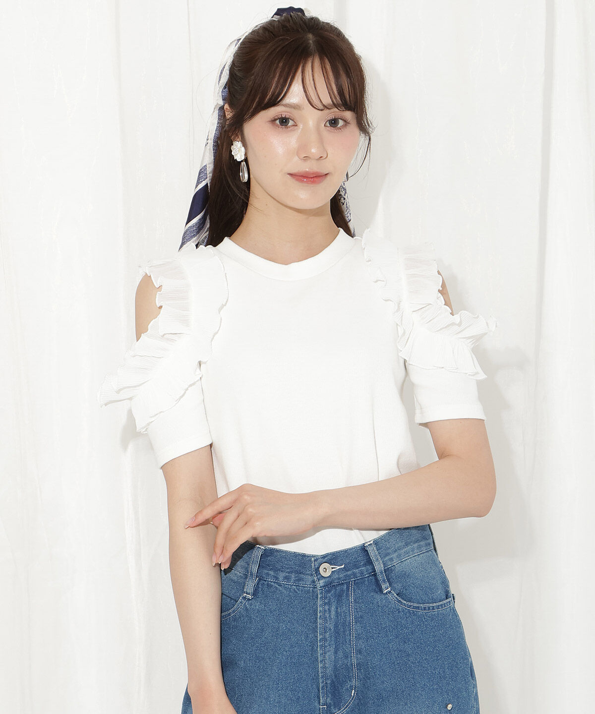 WILLSELECTION「バックリボンプリーツフリルカットソー」|Tシャツ・カットソー|