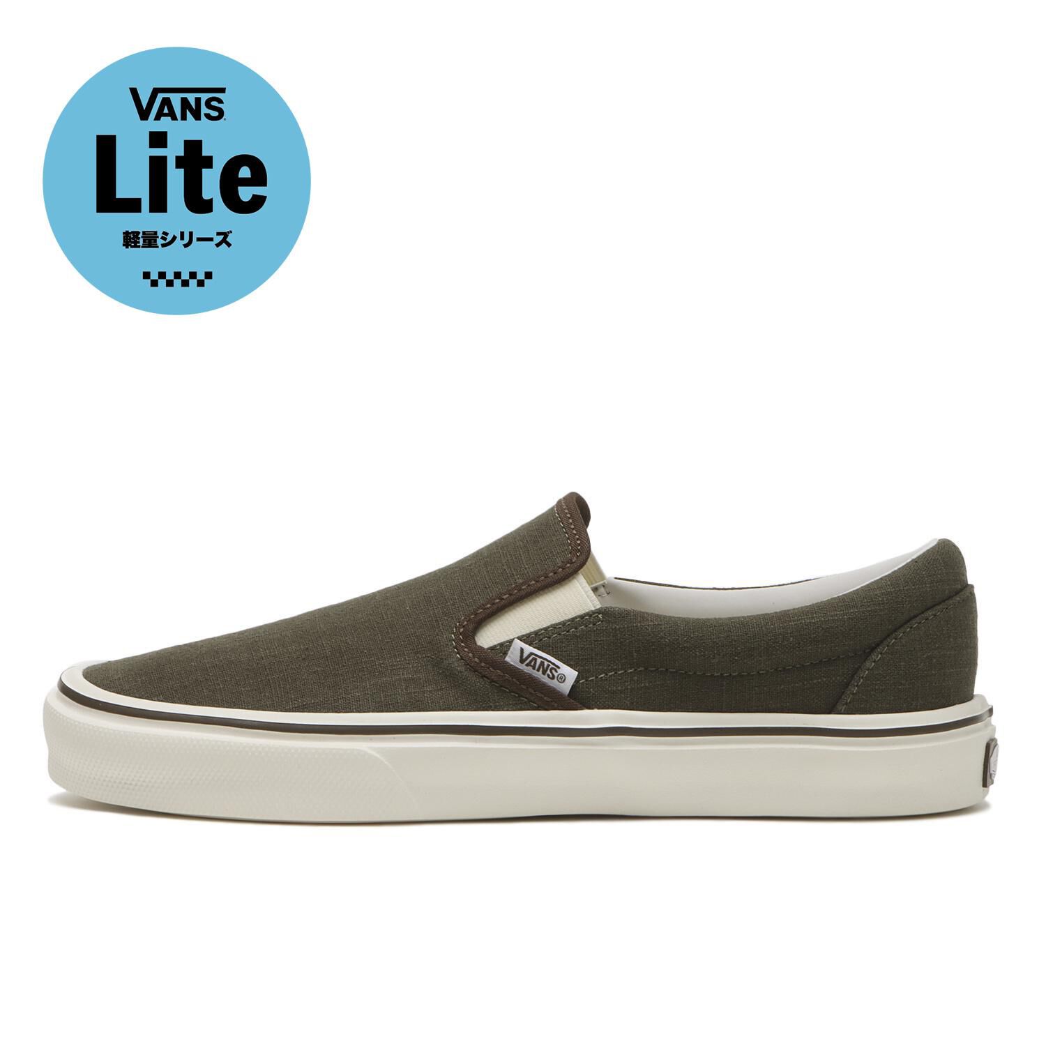 VANS「【VANS】SLIP ON LITE」|スニーカー|グリーン