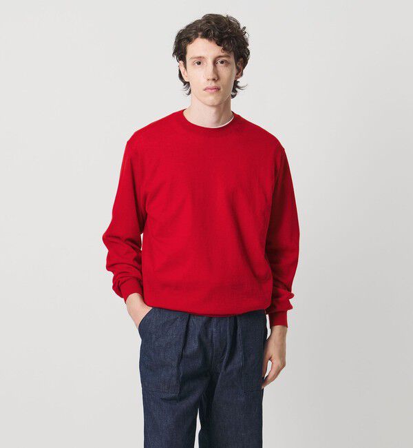 UNITED ARROWS「カシミヤ ハイゲージ クルーネックニット」|ニット・セーター|