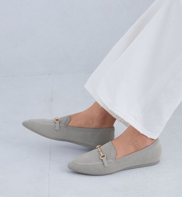 UNITED ARROWS green label relaxing「ウェルネス ニット ローファー -撥水・ウォッシャブル-」|デッキシューズ|