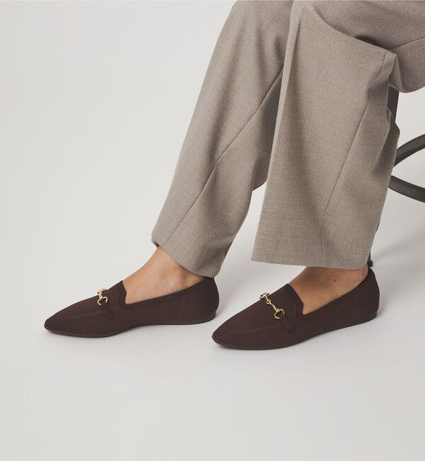 UNITED ARROWS green label relaxing「ウェルネス ニット ローファー -撥水・ウォッシャブル-」|デッキシューズ|