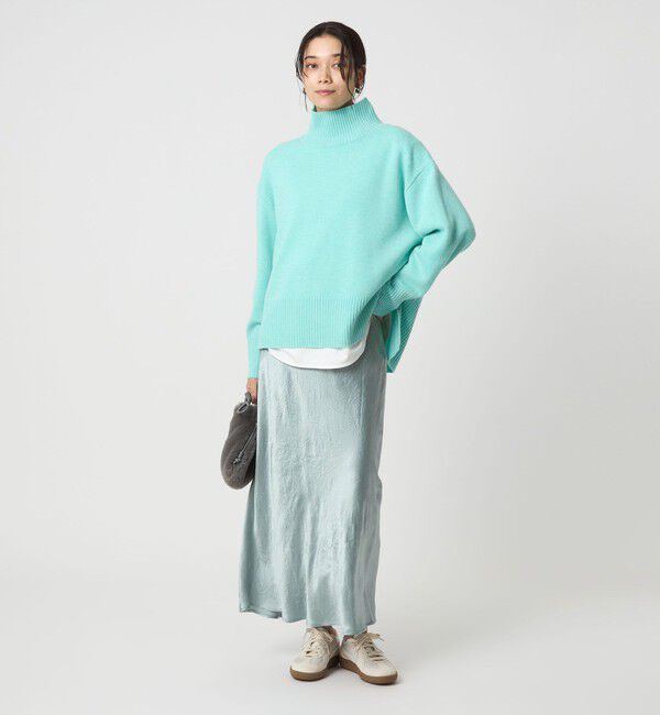 UNITED ARROWS green label relaxing「サテン ナロー スカート」|フレア|