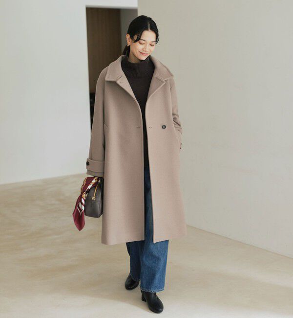 size SHORT/TALLあり］SENTDALE WOOL スタンドカラー ロング コート