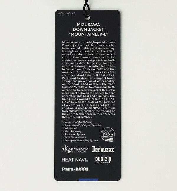 BEAUTY&YOUTH UNITED ARROWS「＜DESCENTE ALLTERRAIN＞MIZUSAWA DOWN MOUNTAINEER-L/水沢ダウン マウンテニア」|ダウン|