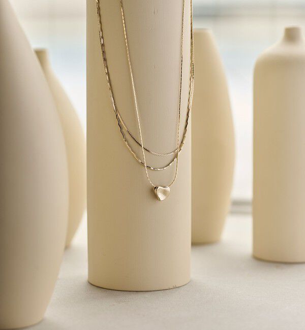 BEAUTY&YOUTH UNITED ARROWS「イビツ ハート 3連ネックレス」|ネックレス|GOLD