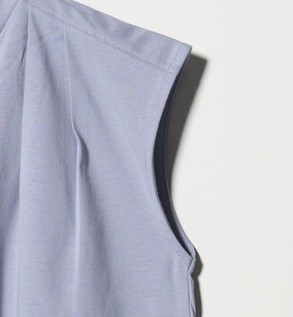 BEAUTY&YOUTH UNITED ARROWS「【WEB限定】ボウタイ スタンドカラーノースリーブTシャツ -汗染み防止-」|Tシャツ・カットソー|