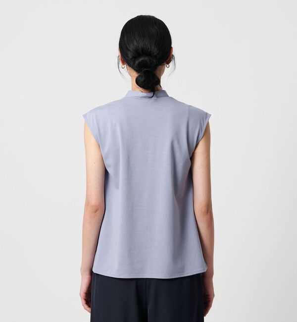 BEAUTY&YOUTH UNITED ARROWS「【WEB限定】ボウタイ スタンドカラーノースリーブTシャツ -汗染み防止-」|Tシャツ・カットソー|