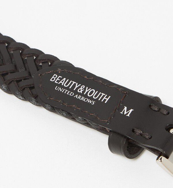 BEAUTY&YOUTH UNITED ARROWS「レザー メッシュ ベルト 25mm」|ベルト|
