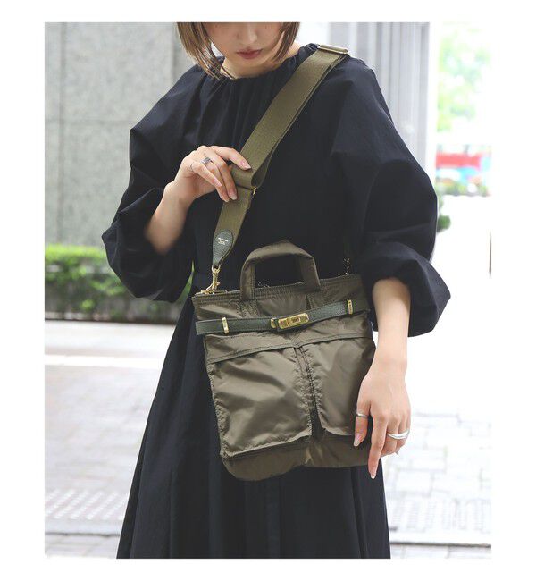 Demi-Luxe BEAMS 「【別注】sita parantica / ヘルメットバッグ」|トートバッグ|OLIVE