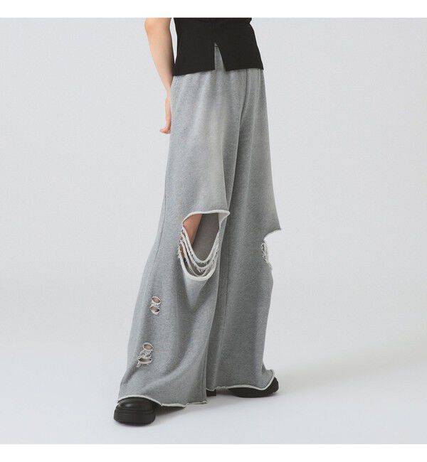 Ray BEAMS 「ダメージ スウェット パンツ」|その他|