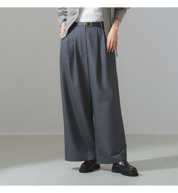 Demi-Luxe BEAMS 「ポプリン 2タックパンツ」|チノ|