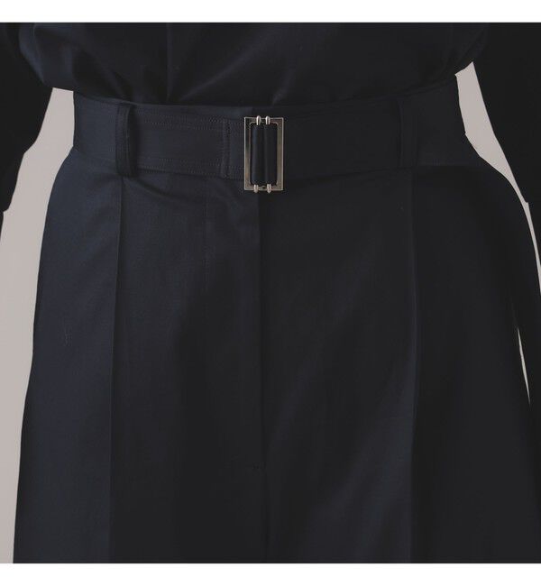 Demi-Luxe BEAMS 「Oggi &times; Demi-Luxe BEAMS / コットン ベルテッドパンツ」|チノ|