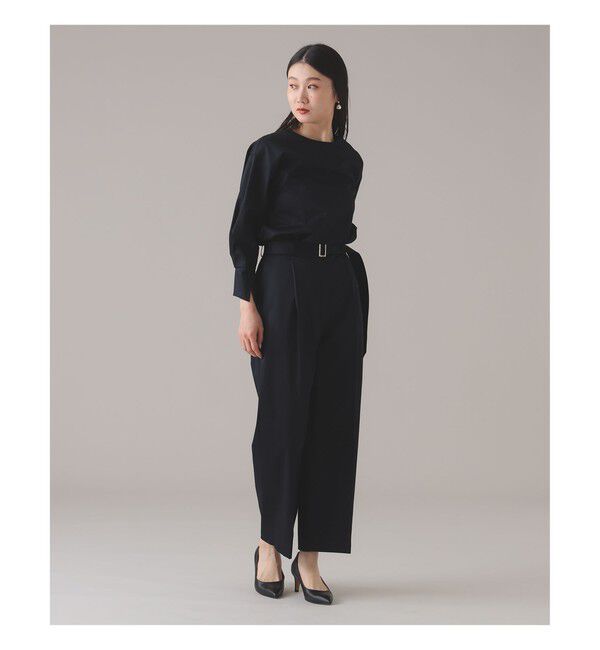 Demi-Luxe BEAMS 「Oggi &times; Demi-Luxe BEAMS / コットン ベルテッドパンツ」|チノ|