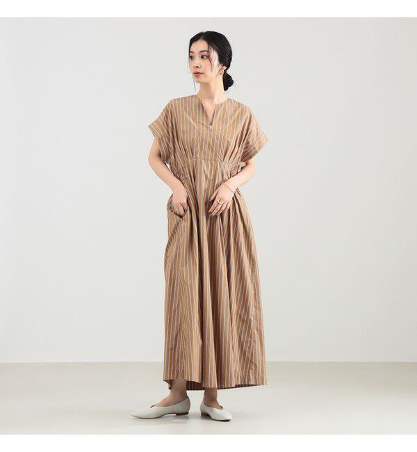 Demi-Luxe BEAMS 「【別注】ne Quittez pas / ポプリン タック ワンピース」|ワンピース|