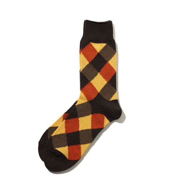 BEAMS PLUS「BEAMS PLUS / ダイヤモンド柄 ソックス」|ソックス|