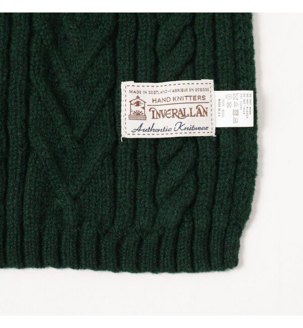 BEAMS PLUS「INVERALLAN / Cable Rib Scarf」|マフラー|